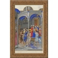 thumbnail image 1 of The Flagellation 24x16 Gold Ornate Wood Framed Canvas Art by Limbourg brothers, 1 of 2