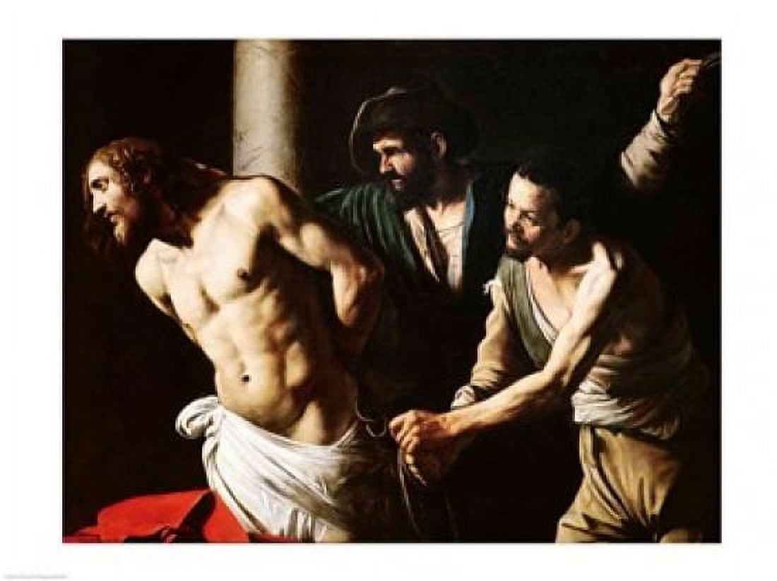 The Flagellation of Christ c1605-7 Canvas Art - Caravaggio (24 x 18)
