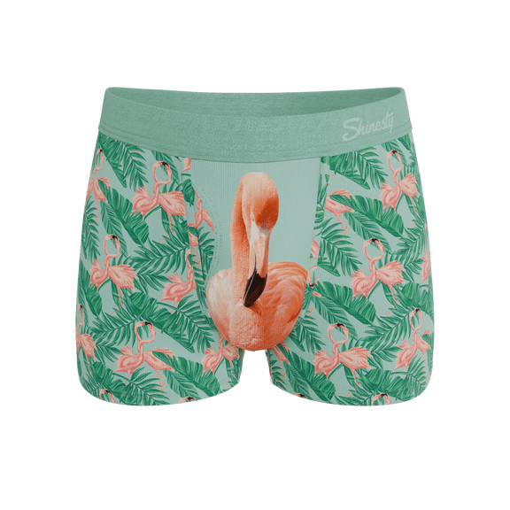 The Flamboyance - Shinesty Flamingo Ball Hammock Pouch Trunks Underwear Medium