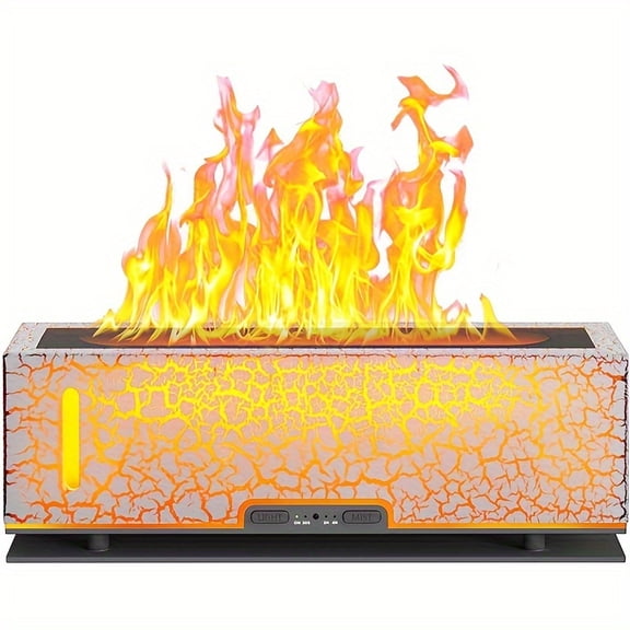 The Flame Crack Diffuser, Flame Diffuser, Humidifier, And Double Mist Aroma Diffuser Are Ideal for Use in Homes, Yoga Sessions, Offices, And Bedrooms