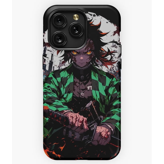 The Flame Samurai Anime Rengoku Phone Case for iPhone 16 15 14_13 12 11 Pro Max G1636 Phone Case for iPhone17 16 15 14 13 12 11 Pro Max