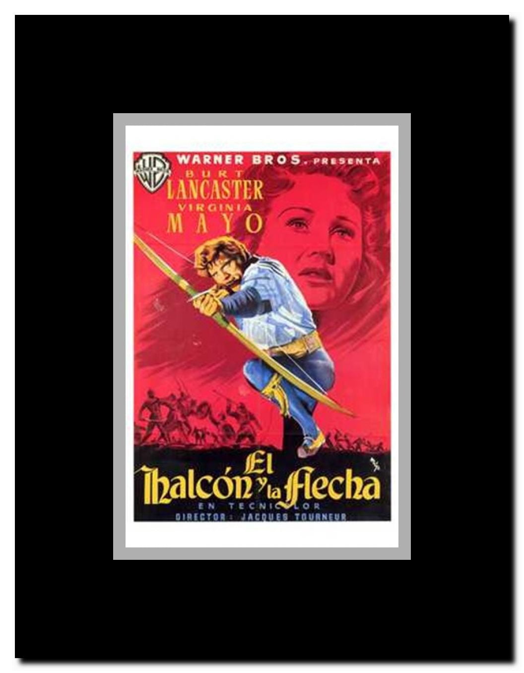 The Flame and the Arrow Framed Movie Poster