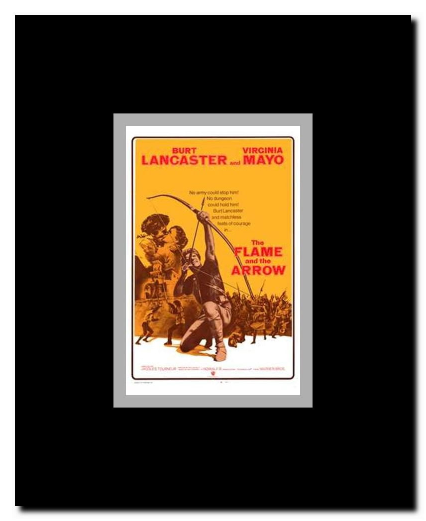 The Flame and the Arrow Framed Movie Poster
