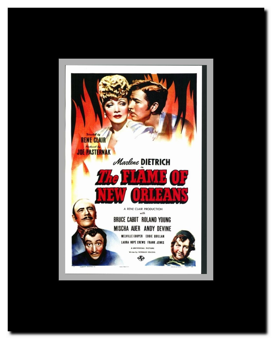 The Flame of New Orleans Framed Movie Poster