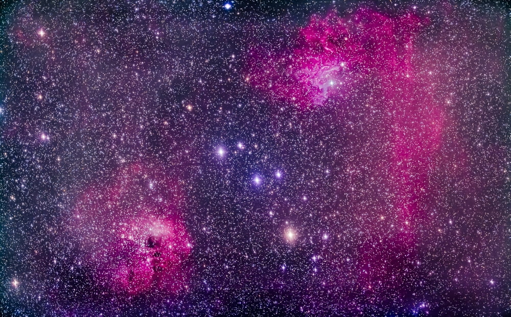 The Flaming Star Nebula in Auriga Canvas Art - Alan DyerStocktrek Images (35 x 22)