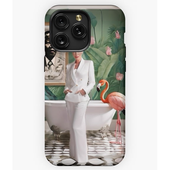 The Flamingo and Me Summer Beach Art G4599 Phone Case for iPhone17 16 15 14 13 12 11 Pro Max