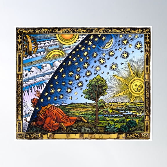 The Flammarion 1888 Poster Wall Art, Modern Wall Decor, 8x12 UNFRAMED