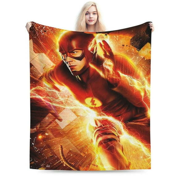 The Flash Blanket, Super Soft Throw Blanket, Cozy Flannel Blankets For Boys Girls, Warm Blankets For Couch Sofa Bed, 80"X60"