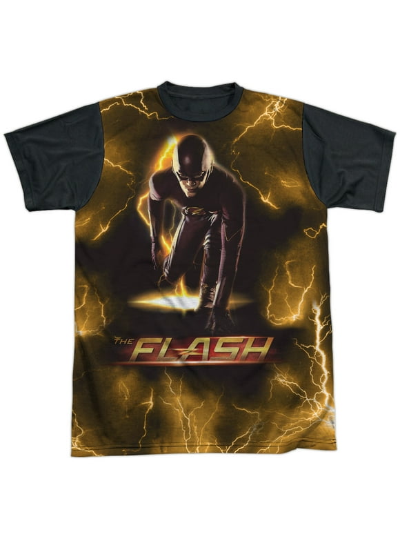 The Flash - Bolt - Short Sleeve Black Back Shirt - XXX-Large