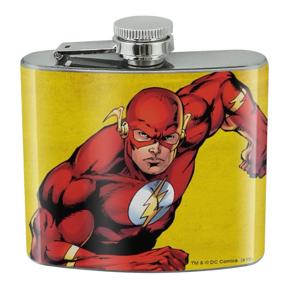 The Flash Character Stainless Steel 5oz Hip Drink Kidney Flask