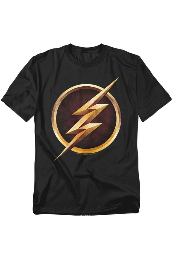 The Flash T-Shirt Chest Logo Unisex Graphic Tee For Men & Women Black 