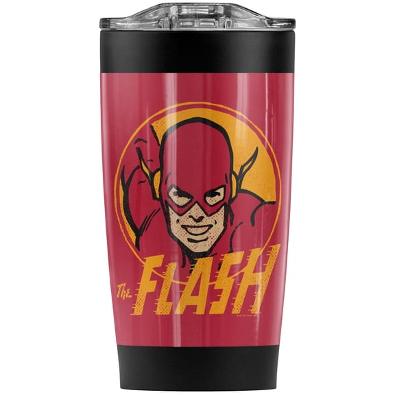 The Flash Flash Circle Stainless Steel Tumbler 20 oz Coffee Travel Mug/Cup, Vacuum Insulated & Double Wall with Leakproof Sliding Lid | Great for Hot Drinks and Cold Beverages
