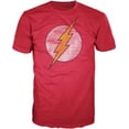 thumbnail image 1 of The Flash Classic Distressed Logo Red Graphic Tee - XL, 1 of 4