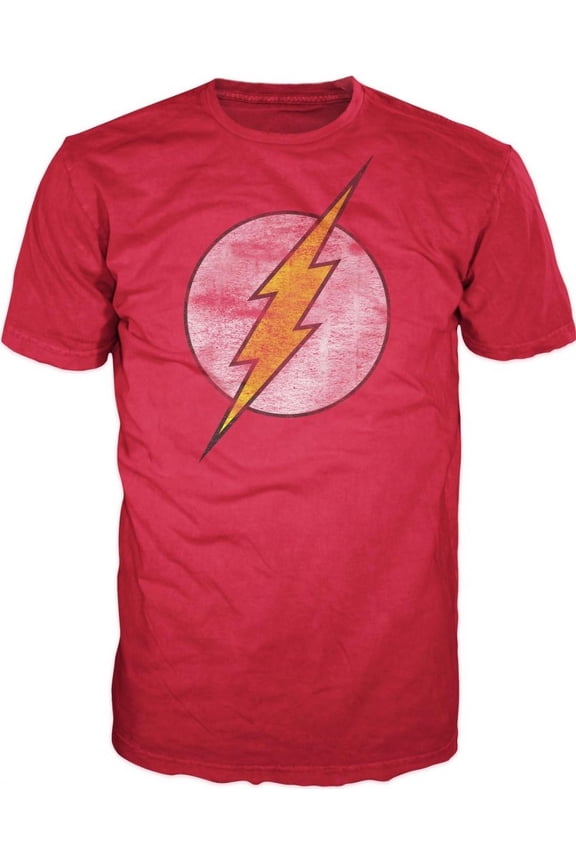 The Flash Classic Distressed Logo Red Graphic Tee - XXL