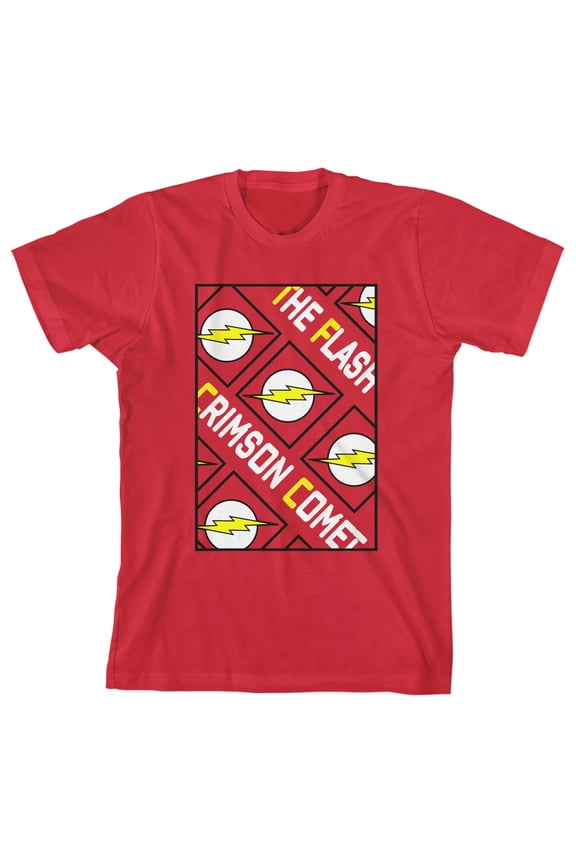 The Flash Crimson Comet Graphic Boy's Red T-shirt-M