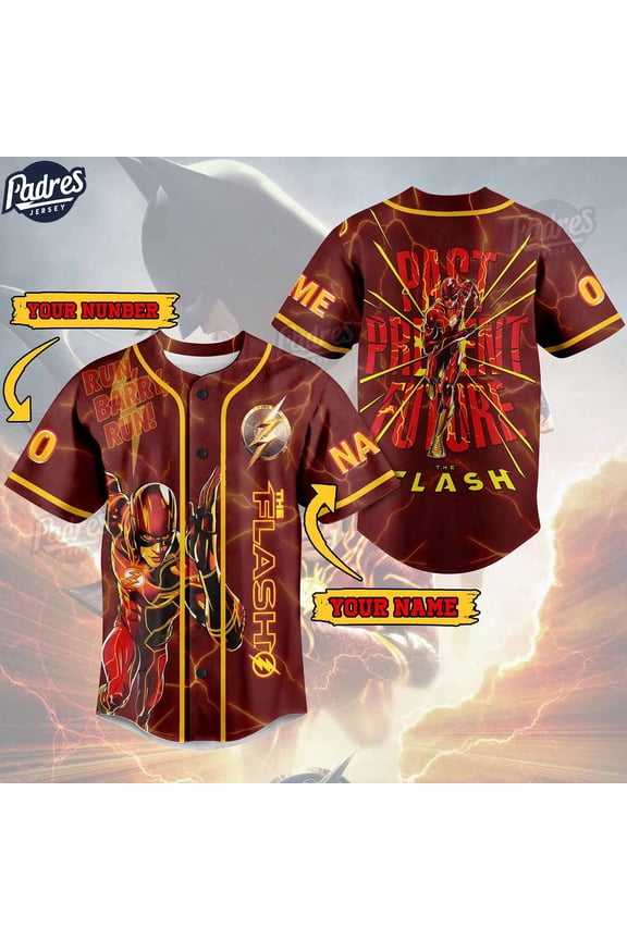 The Flash Custom Baseball Jersey For Fans
