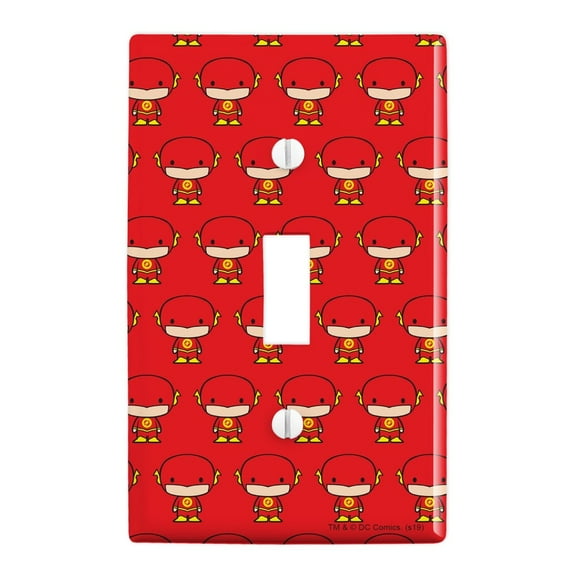 The Flash Cute Chibi Character Plastic Wall Decor Toggle Light Switch Plate Cover