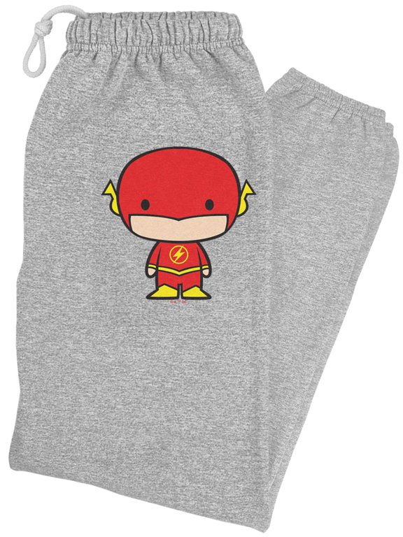 The Flash Cute Chibi Character Unisex Jogger Sweatpants for Men and Women, Athletic Heather, 2X-Large