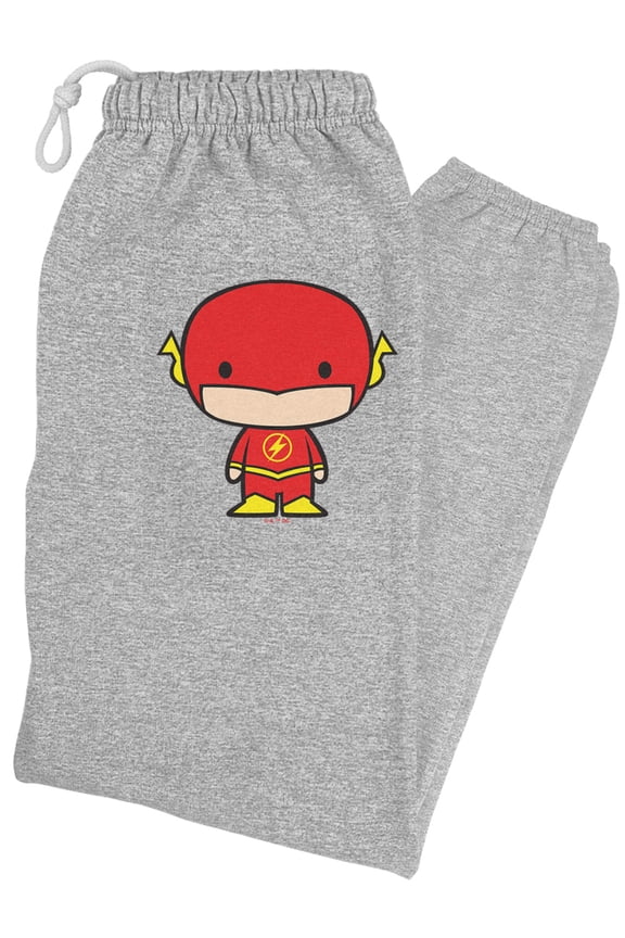 The Flash Cute Chibi Character Unisex Jogger Sweatpants for Men and Women, Athletic Heather, Medium