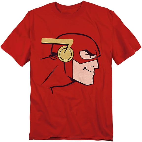 The Flash Darwyn Cooke Flash Face Unisex Adult T Shirt (Medium) Red