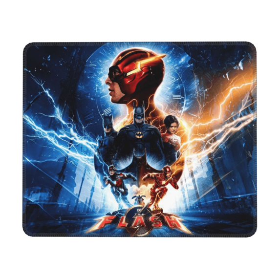 The Flash Desk Mat, Gaming Mouse Pad Mat with Non-Slip Base Stitched Edges Mousepad for Computer, Office, and Laptop 10 x 12 inch