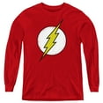 thumbnail image 1 of The Flash Distressed Kids Long Sleeve T Shirt (Large) for Youth Boys and Girls, Red, 1 of 4