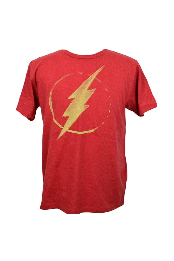 The Flash Faded Logo Red Short Sleeve Men's T-Shirt Tee