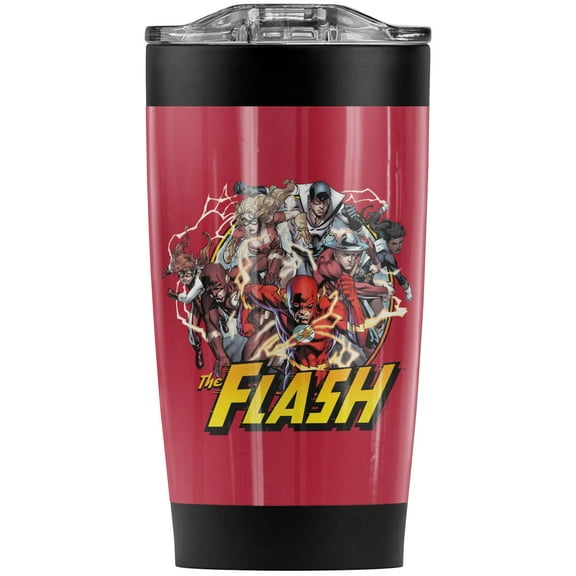 The Flash Flash Family Stainless Steel Tumbler 20 oz Coffee Travel Mug/Cup, Vacuum Insulated & Double Wall with Leakproof Sliding Lid | Great for Hot Drinks and Cold Beverages