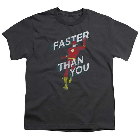 The Flash Faster Than You Gray Youth Unisex T-Shirt-Small