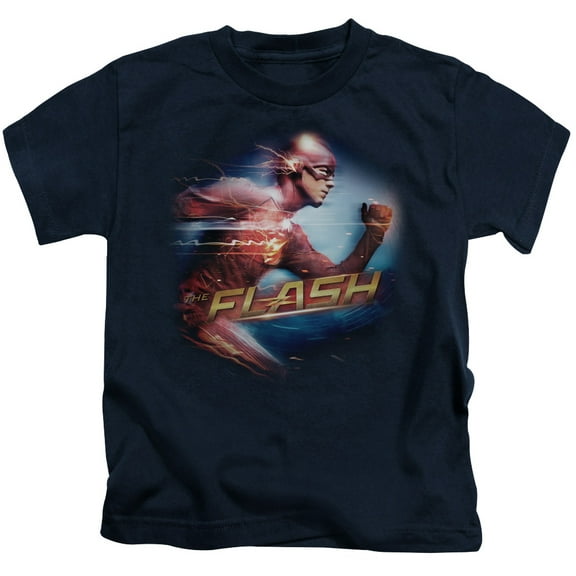 The Flash - Fastest Man - Juvenile Short Sleeve Shirt - 7