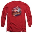 thumbnail image 1 of The Flash Fastest Man Long Sleeve Adult 18/1 T-Shirt Red, 1 of 1
