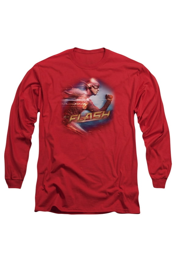 The Flash - Fastest Man - Long Sleeve Shirt - X-Large