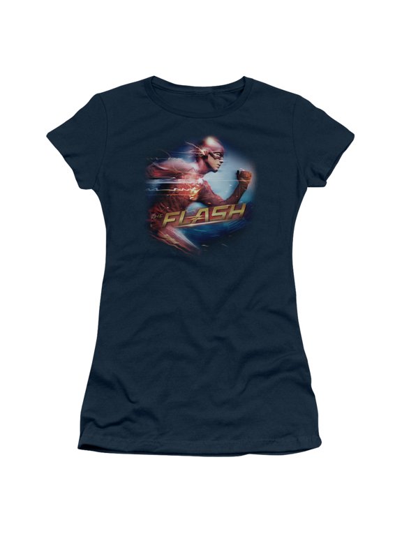 The Flash Fastest Man S/S Junior Women's T-Shirt Sheer Navy