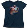 thumbnail image 1 of The Flash Fastest Man S/S Women's T-Shirt Navy, 1 of 1