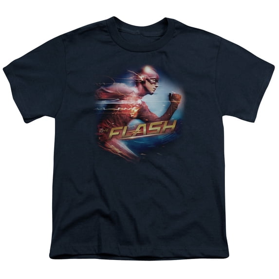 The Flash - Fastest Man - Youth Short Sleeve Shirt - Large