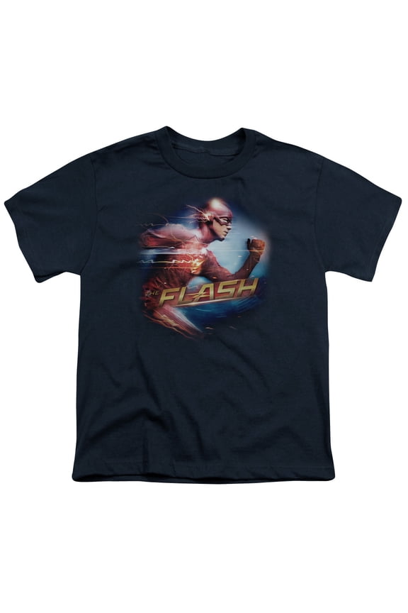 The Flash - Fastest Man - Youth Short Sleeve Shirt - Medium
