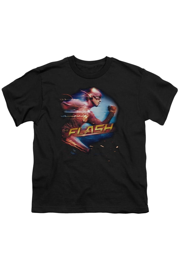 The Flash - Fastest Man - Youth Short Sleeve Shirt - Small