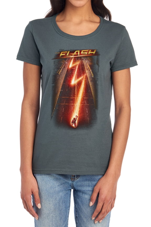 The Flash Flash Ave Women's T Shirt, Charcoal, 2X-Large