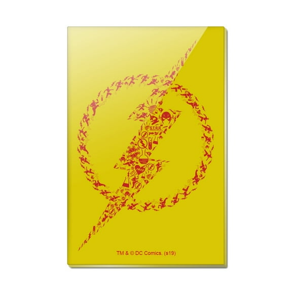 The Flash Flash Icons Logo Rectangle Acrylic Fridge Refrigerator Magnet
