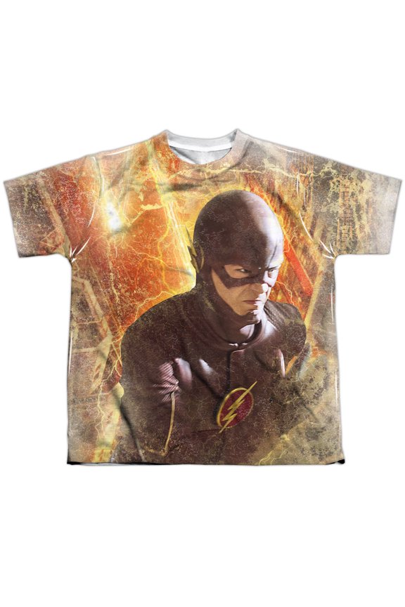 The Flash - Flash Town - Youth Short Sleeve Shirt - Large