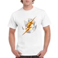 thumbnail image 1 of The Flash Geometric Art Red Superhero Speed Bolt Unisex T-Shirt up to 5XL, 1 of 3