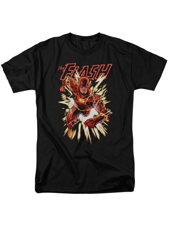 The Flash Glow T Shirt Licensed Comic Book Tee Black