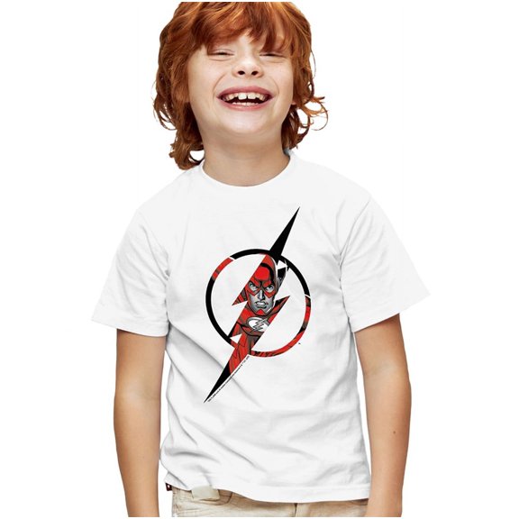 The Flash Icon 2 Kids T Shirt (X-Large) for Youth Toddler Boys and Girls, White