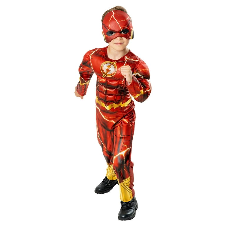 The Flash Kids Costume Padded Muscle Suit The Flash Kids Costume Padded Muscle Suit