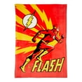 thumbnail image 1 of The Flash Kids Plush Blanket, Twin/Full Size, 62"x90", Red, DC Comics, 1 of 5