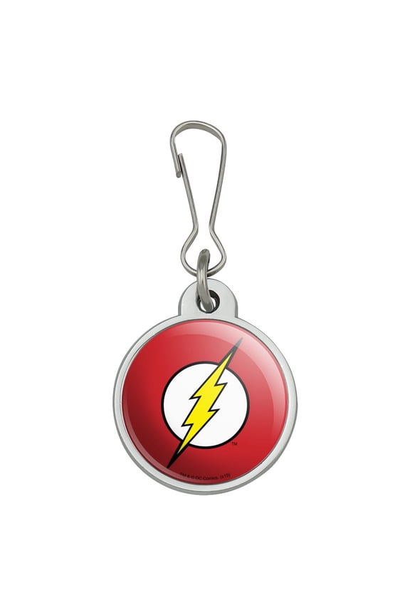 The Flash Lightning Bolt Logo Jacket Handbag Purse Luggage Backpack Zipper Pull Charm