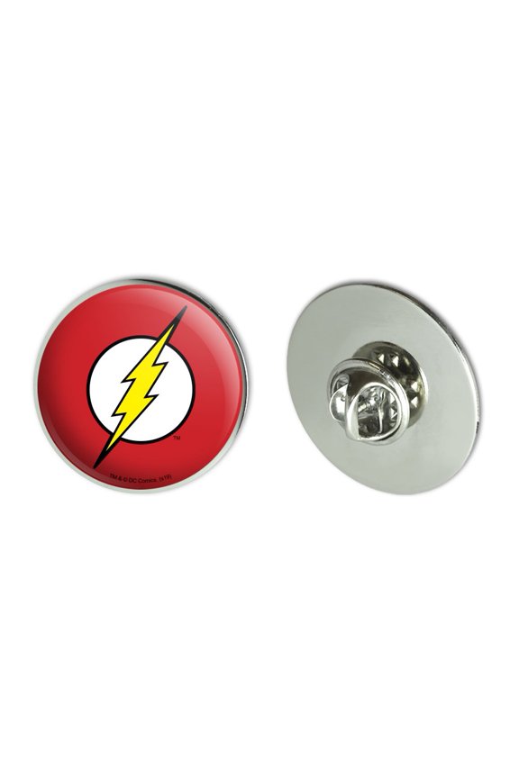 The Flash Lightning Bolt Logo Metal 1.1" Tie Tack Hat Lapel Pin Pinback