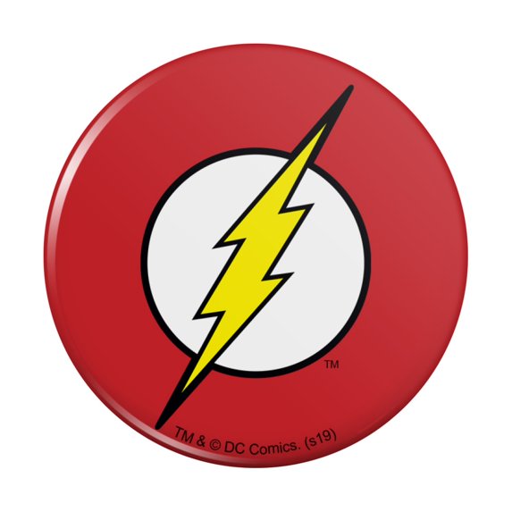 The Flash Lightning Bolt Logo Pinback Button Pin