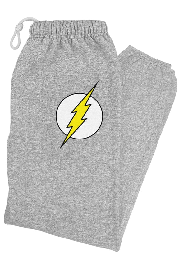 The Flash Lightning Bolt Logo Unisex Jogger Sweatpants for Men and Women, Athletic Heather, Large