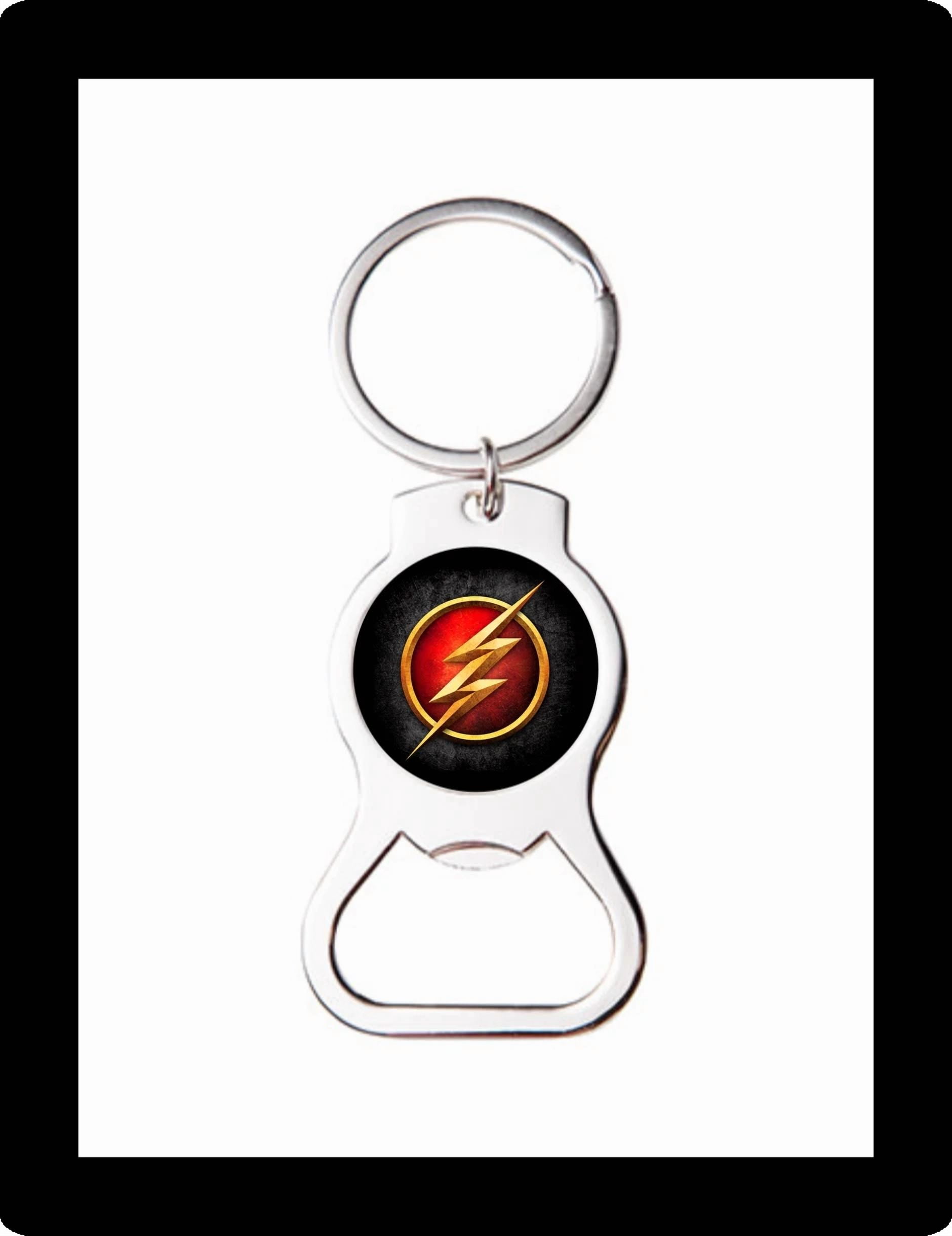 The Flash Logo Art Custom Bottle Opener Keychain Key Ring Cool Unique Gift